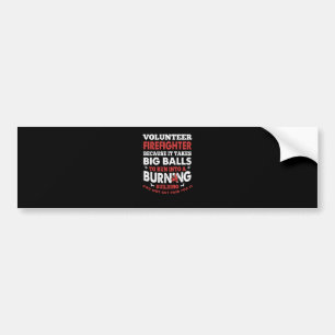 Brandweergeschenk Vrijwillige brandweerman Bumpersticker