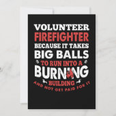 Brandweergeschenk | Vrijwillige brandweerman Feestdagenkaart (Voorkant)