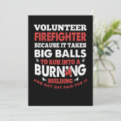 Brandweergeschenk | Vrijwillige brandweerman Feestdagenkaart (Staand voorkant)