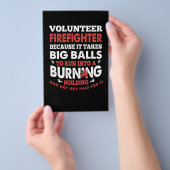 Brandweergeschenk | Vrijwillige brandweerman Flyer (Hand)