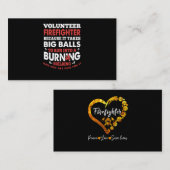 Brandweergeschenk | Vrijwillige brandweerman Visitekaartje (Voorkant / Achterkant)