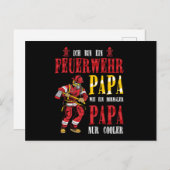 Brandweergeschenk vuurwapen Brandweergift Briefkaart (Voorkant / Achterkant)