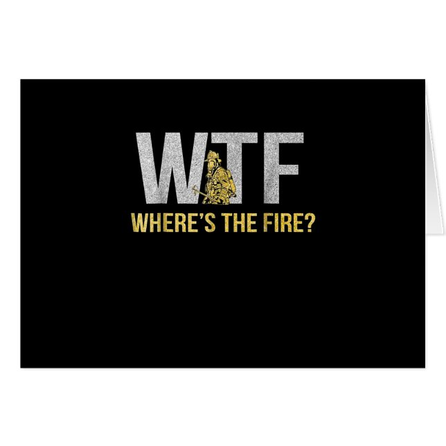 Brandweergeschenk | WTF Waar is Brandweerman (Voorkant Horizontaal)