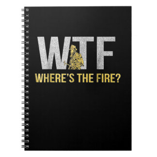 Brandweergeschenk | WTF Waar is Brandweerman Notitieboek