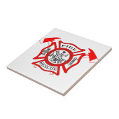 Brandweergeschenken voor logo tegeltje (Zijkant)