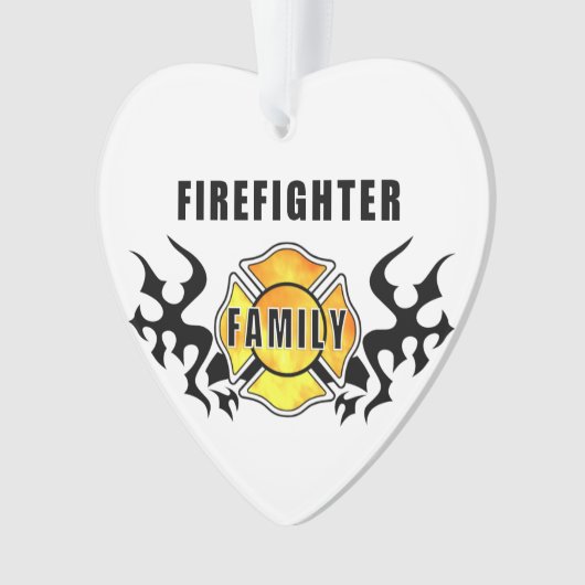 Brandweergezin Ornament (voorkant)