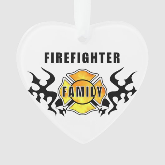 Brandweergezin Ornament (voorkant)