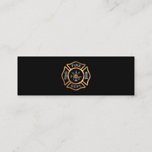 Brandweergoud Mini Visitekaartje (Achterkant)