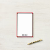 Brandweergrens Minimalistische Professionele Naam Post-it® Notes (Op bureau)