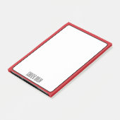 Brandweergrens Minimalistische Professionele Naam Post-it® Notes (Schuin)