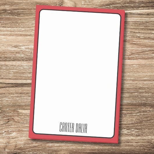 Brandweergrens Minimalistische Professionele Naam Post-it® Notes
