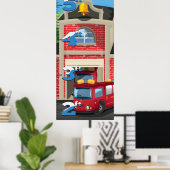 Brandweergroeigrafiek Poster (Thuiskantoor)