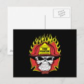 Brandweerhals Briefkaart (Voorkant / Achterkant)