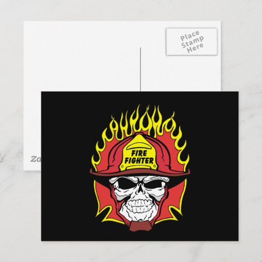 Brandweerhals Briefkaart (Voorkant / Achterkant)