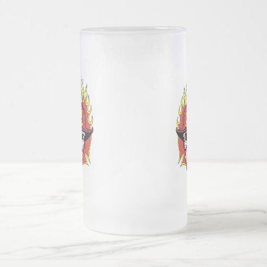 Brandweerhals Matglas Bierpul (Center)