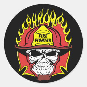 Brandweerhals Ronde Sticker