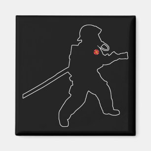 Brandweerhelden Fire Rescue Silhouet Magneet