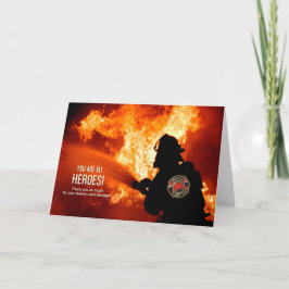 Brandweerhelden voor Bravery Blank Kaart