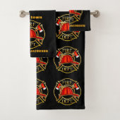 Brandweerhelm   bad handdoek (Insitu)