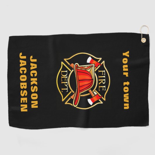 Brandweerhelm    golfhanddoek (Horizontaal)