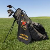 Brandweerhelm    golfhanddoek (Groen)