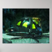 Brandweerhelm Poster (Voorkant)