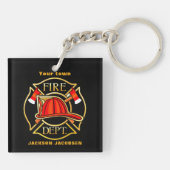 Brandweerhelm Sleutelhanger (Achterkant)