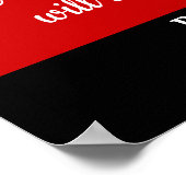 Brandweerherdenkingsgeschenk Brandweer Begrafenis Poster (Hoek)