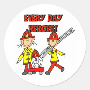 BrandweerHeroes Ronde Sticker