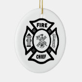 Brandweerhoofd Keramisch Ornament (Rechts)