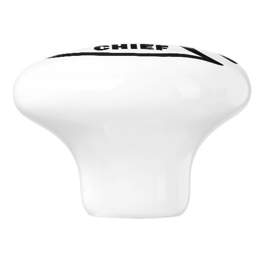 Brandweerhoofd Keramische Knop (Zijkant)