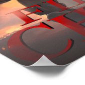 Brandweerhoofd voorzijde Poster 12X16 (Matte) (Hoek)