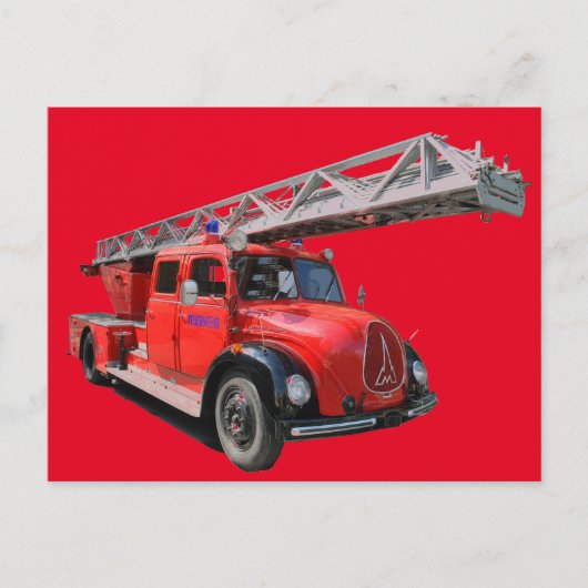 Brandweerkaart Briefkaart (Voorkant)