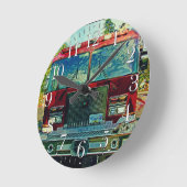 Brandweerkaatsing van brandweermotoren ronde klok (Hoek)