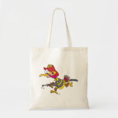 Brandweerkalkoen met slang tote bag (Voorkant)
