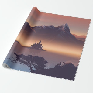 Brandweerkamp bij het meer cadeaupapier