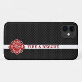 Brandweerkap en telefoon voor brandweer Case-Mate iPhone case (Achterkant (horizontaal))