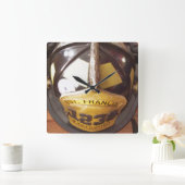 Brandweerkap Helmmuur Vierkante Klok (Huis)