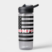 Brandweerkap Thin Red Line Water Fles (Links)