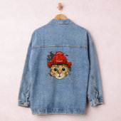 Brandweerkat Kitten Brandweerdienst Brandstofpakke Denim Jacket (Hangar)