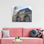 Brandweerkazerne nummer 19 in Washington, D.C. Canvas Afdruk (Insitu (Woonkamer))