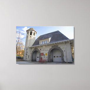 Brandweerkazerne nummer 19 in Washington, D.C. Canvas Afdruk