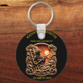 Brandweerkazerne van alledaagse helden sleutelhanger (Achterkant)