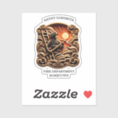 Brandweerkazerne van alledaagse helden sticker (Vel)