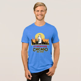 Brandweerkazerne van de mannen in het Chicago T-sh Tri-Blend Shirt