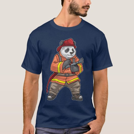 Brandweerkazerne van Panda T-shirt (Voorkant)