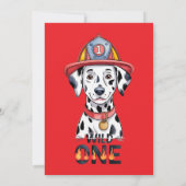 Brandweerkazerne Wild One Dalmatische hond 1e verj Kaart (Achterkant)