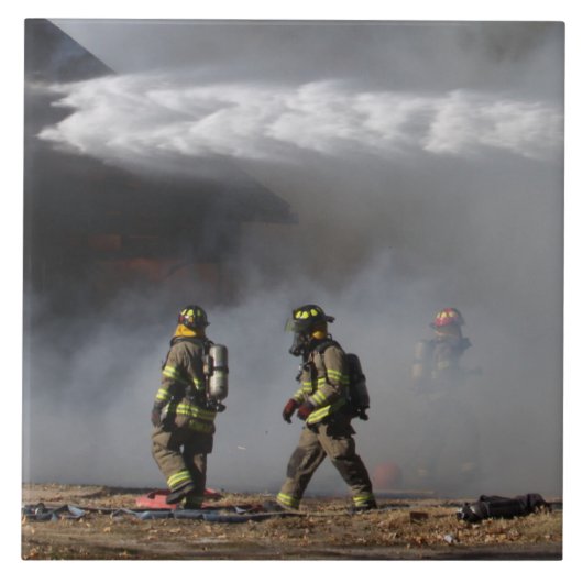 Brandweerkeramische tegel tegeltje (Voorkant)
