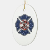 Brandweerkerst Keramisch Ornament (Links)