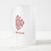 Brandweerkleding / brandweerapparaat 16 oz Mok van (Voorkant links)